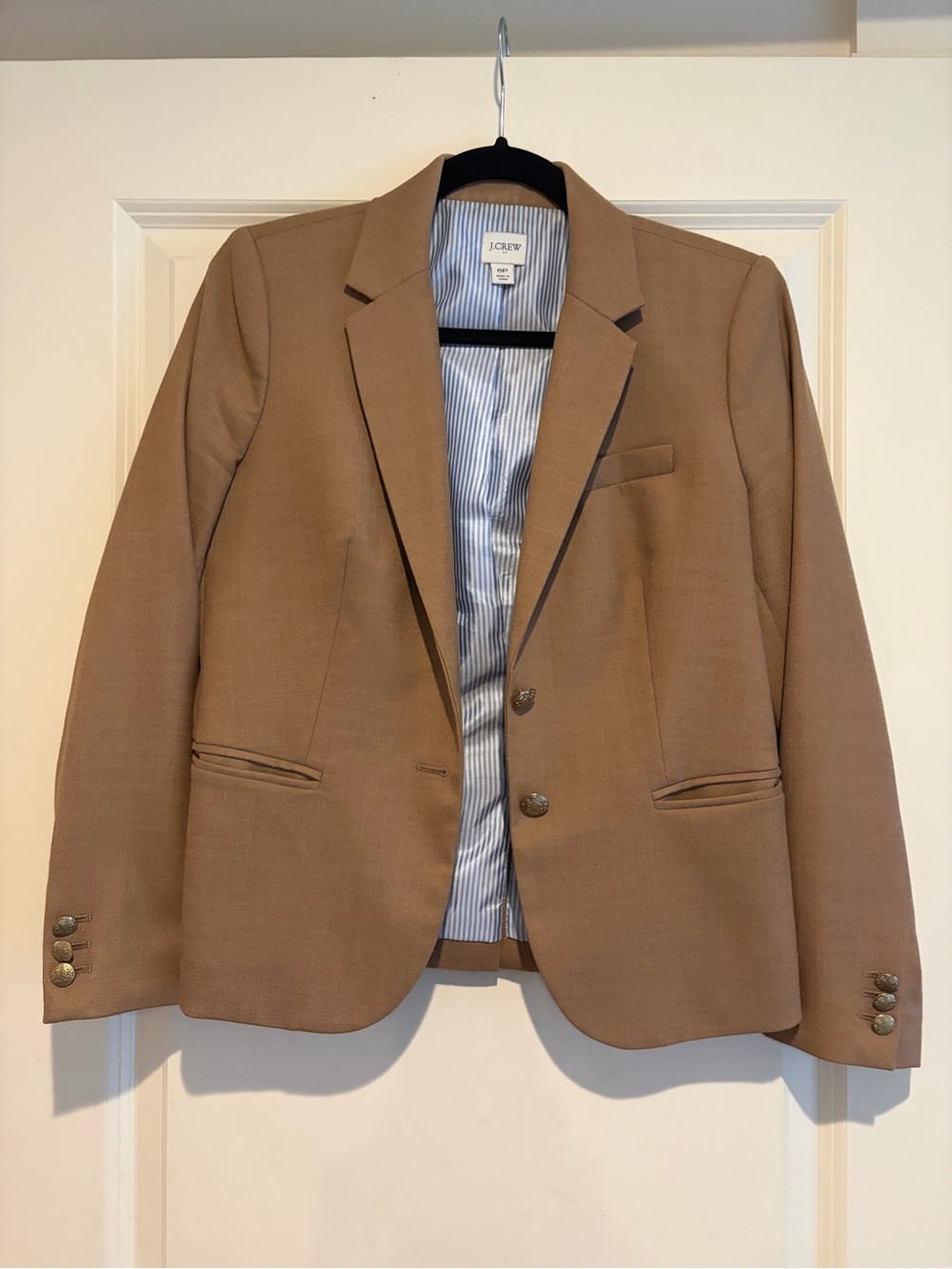 J. Crew Women's Camel/Tan Single-Breasted Blazer